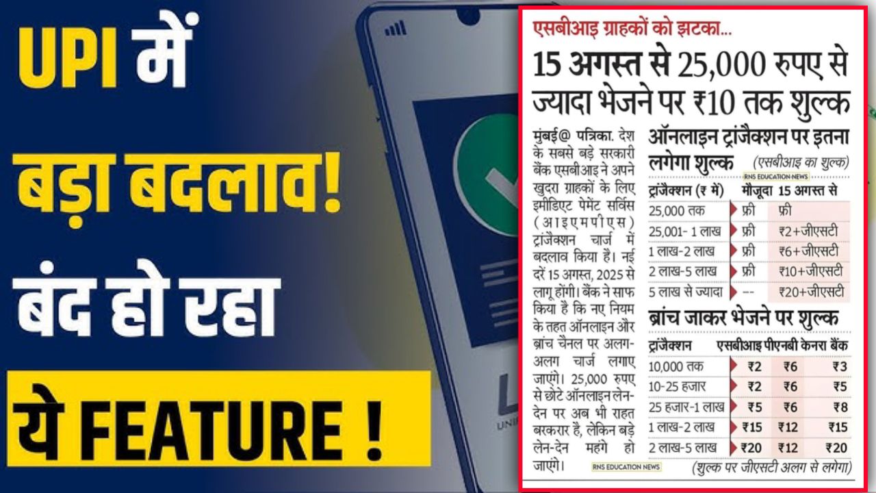 UPI New Rules UPI ट्रांजैक्शन में आया बड़ा बदलाव, अतिरिक्त शुल्क के साथ लगेंगे GST